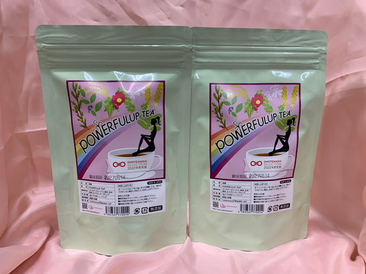 【代理店販売】60個セット(内6個無償添付）　POWERFULUP TEA®30包（15包入×２）