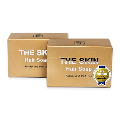 【2個セット】THE SKIN 生ヘアー石鹸　毛穴の汚れを取り髪に栄養を与える石鹸