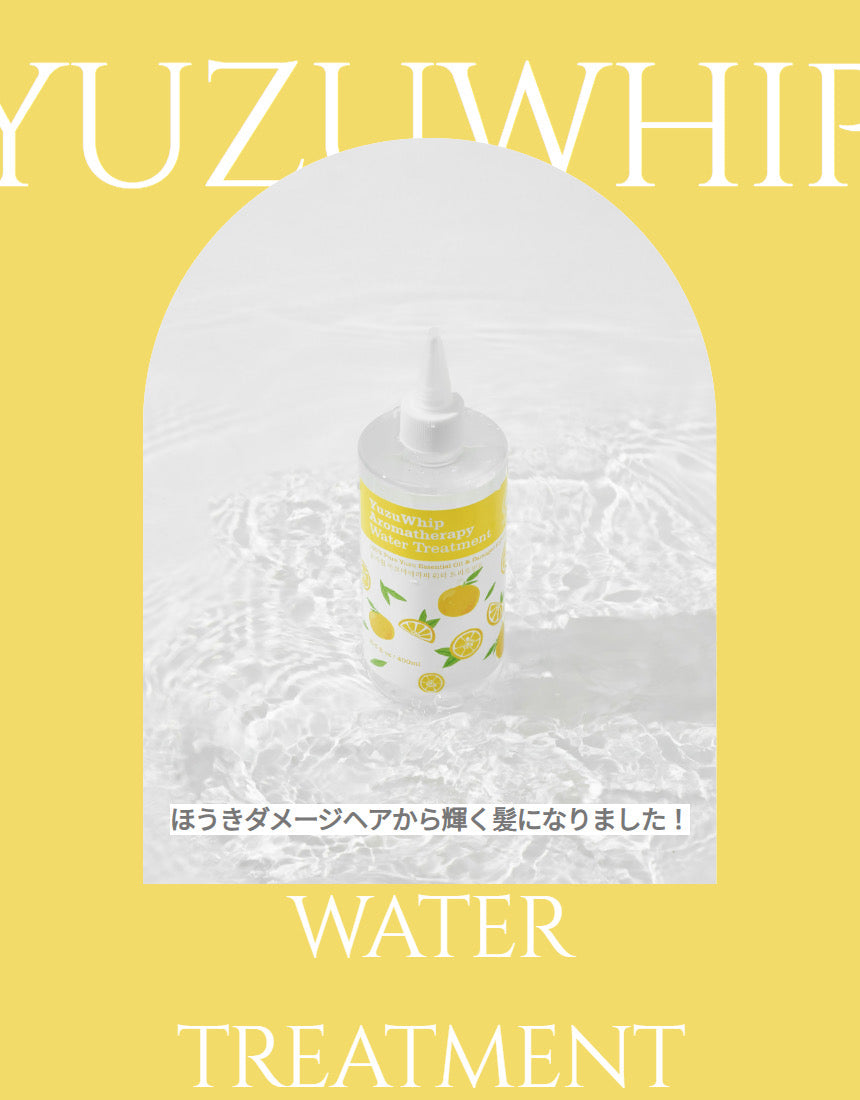 韓国NATURAL&FUN [韓国ヘアパック]ゆずホイップ アロマテラピーウォータートリートメント 400ml・PDRNトリートメント