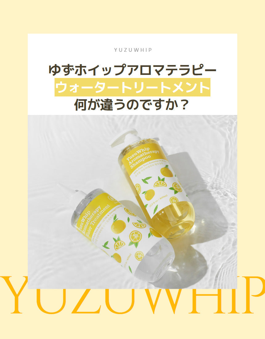 韓国NATURAL&FUN [韓国ヘアパック]ゆずホイップ アロマテラピーウォータートリートメント 400ml・PDRNトリートメント