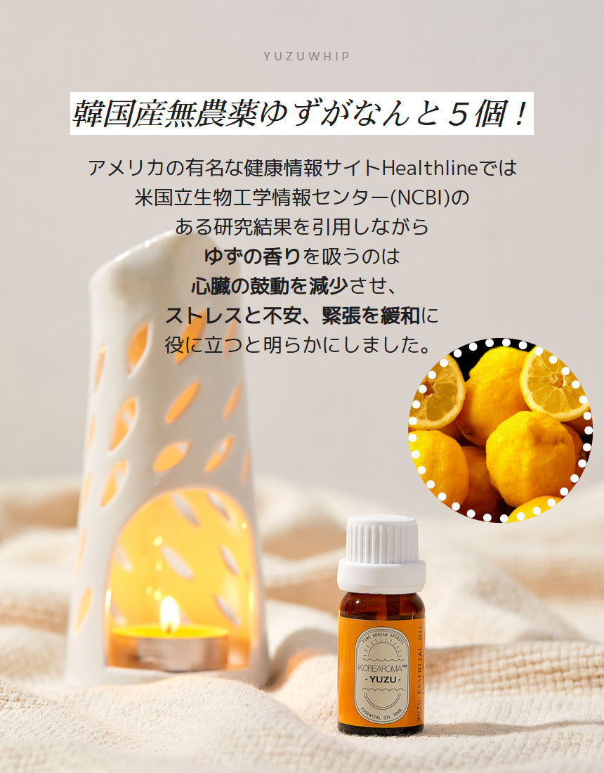 韓国NATURAL&FUN [韓国ヘアパック]ゆずホイップ アロマテラピーウォータートリートメント 400ml・PDRNトリートメント